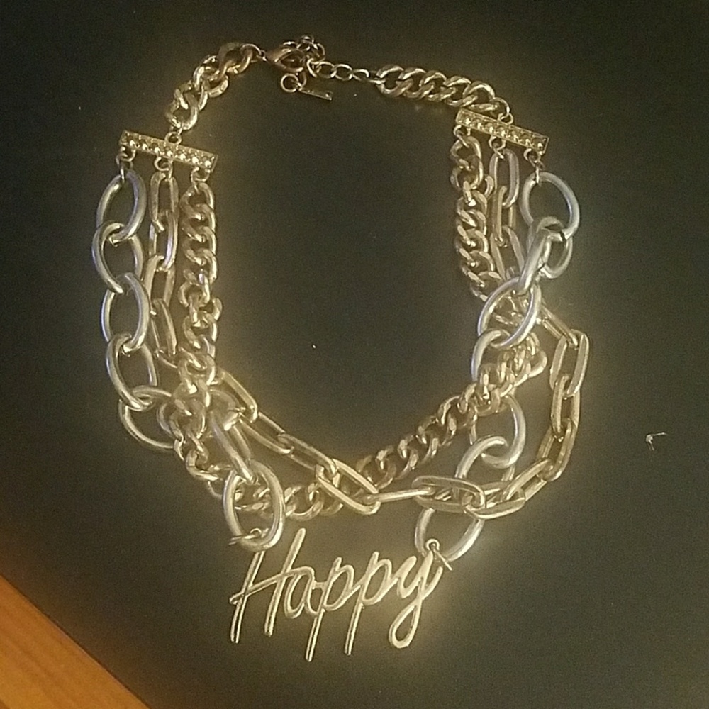 Baublebar "Happy" Chain link necklace